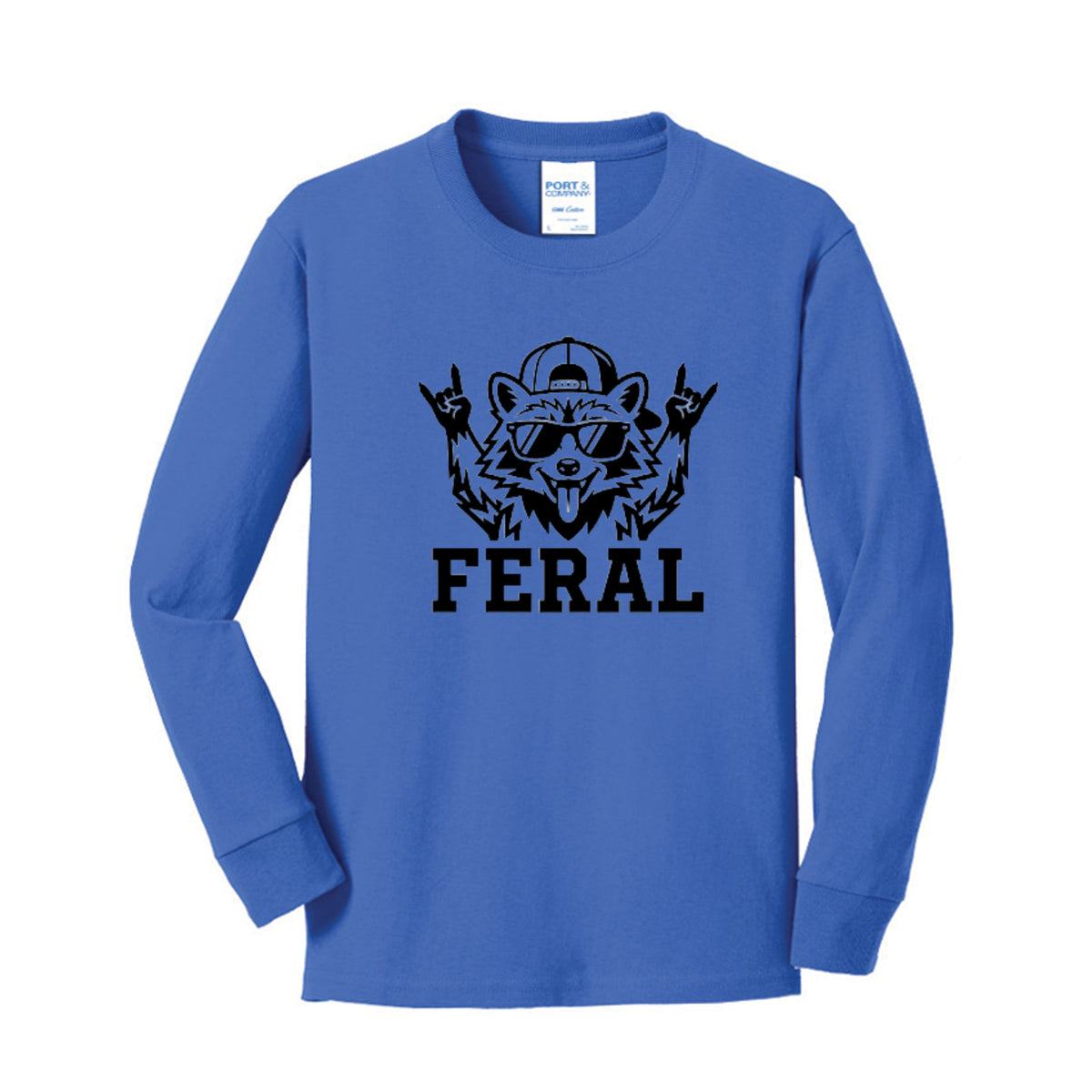 FERAL Raccoon Kids Graphic Tee