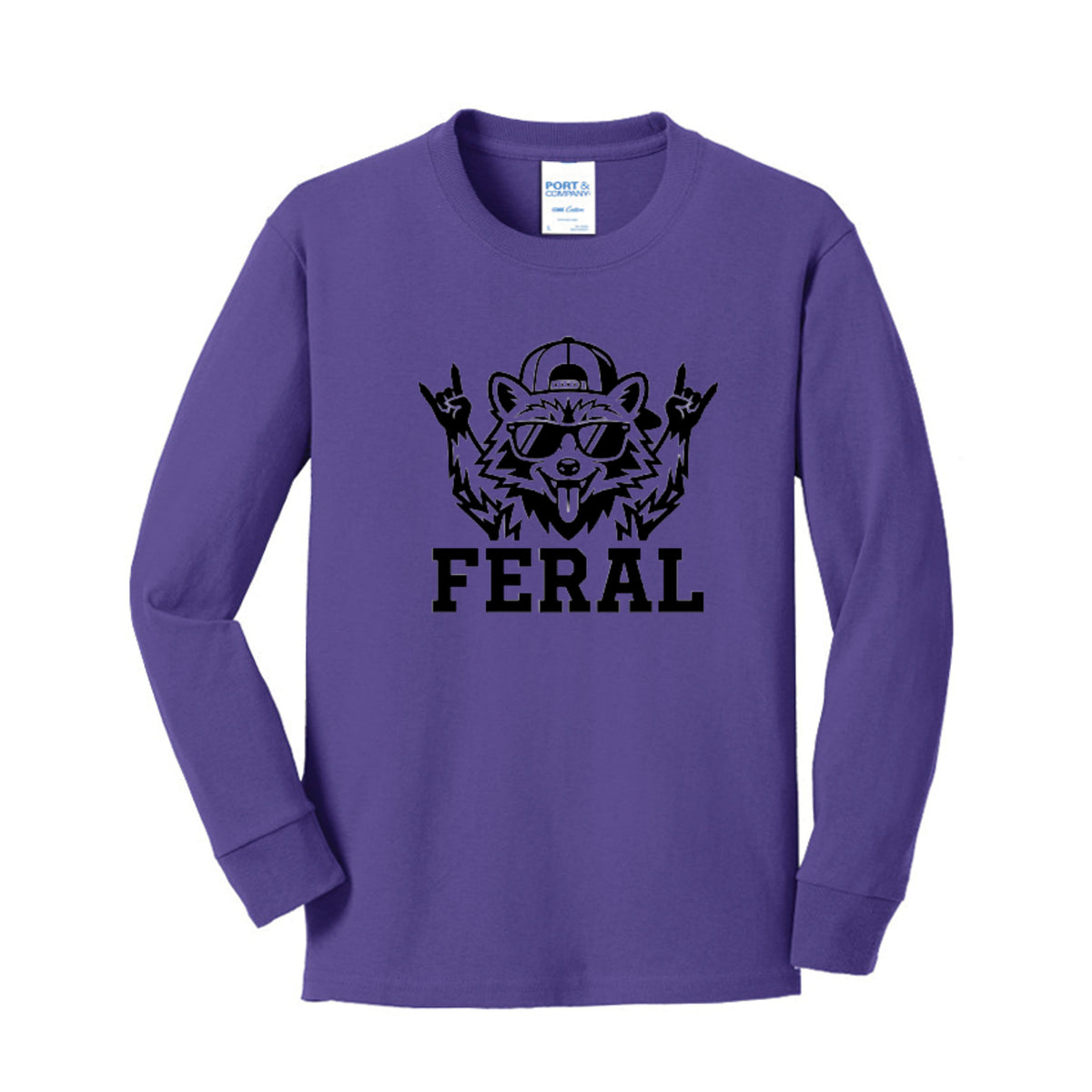 FERAL Raccoon Kids Graphic Tee