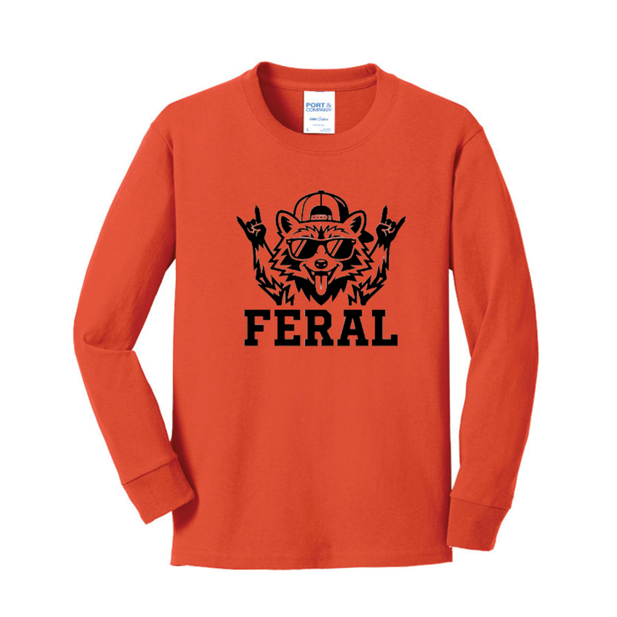 FERAL Raccoon Kids Graphic Tee