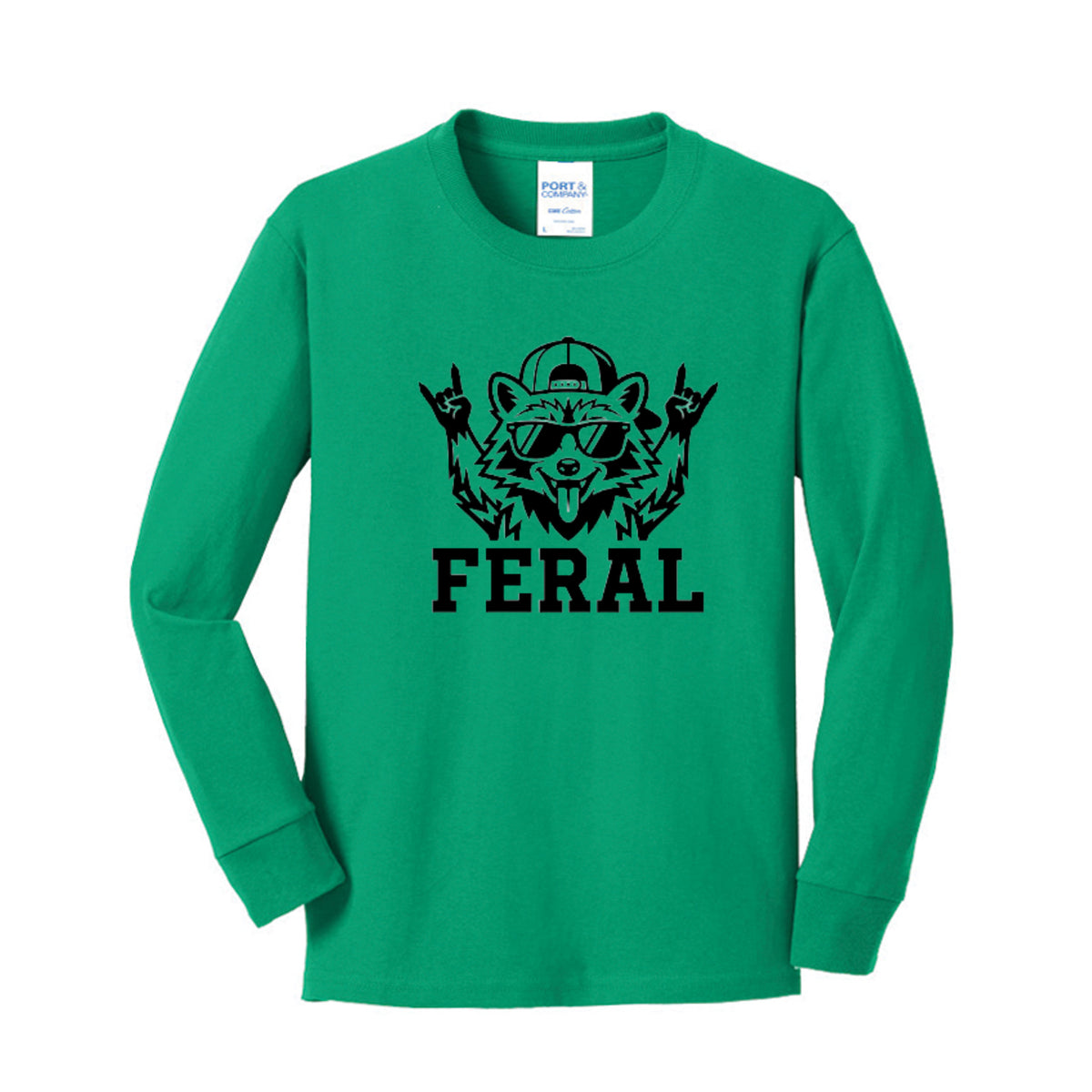 FERAL Raccoon Kids Graphic Tee