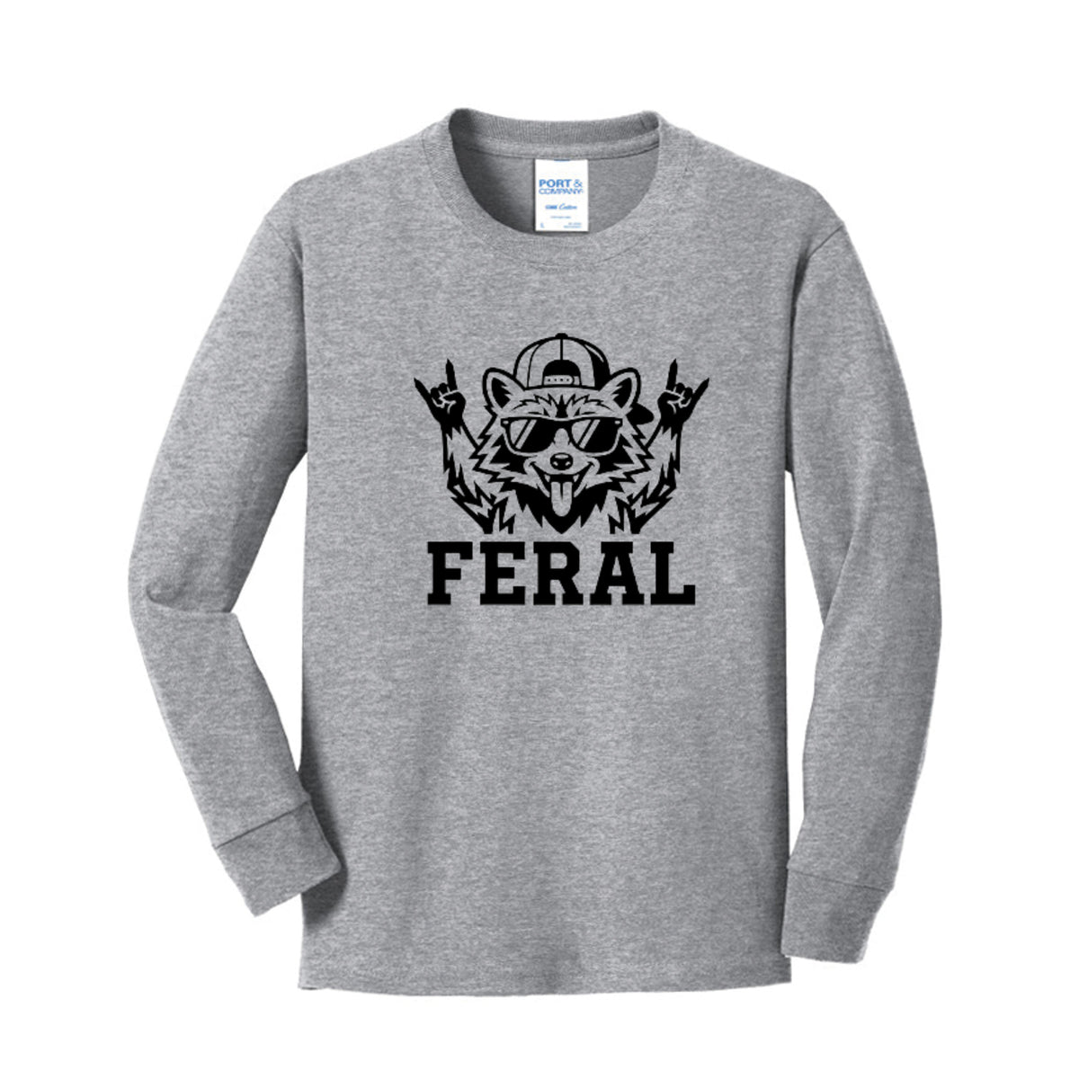 FERAL Raccoon Kids Graphic Tee