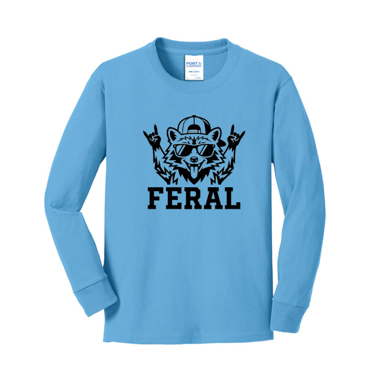FERAL Raccoon Kids Graphic Tee
