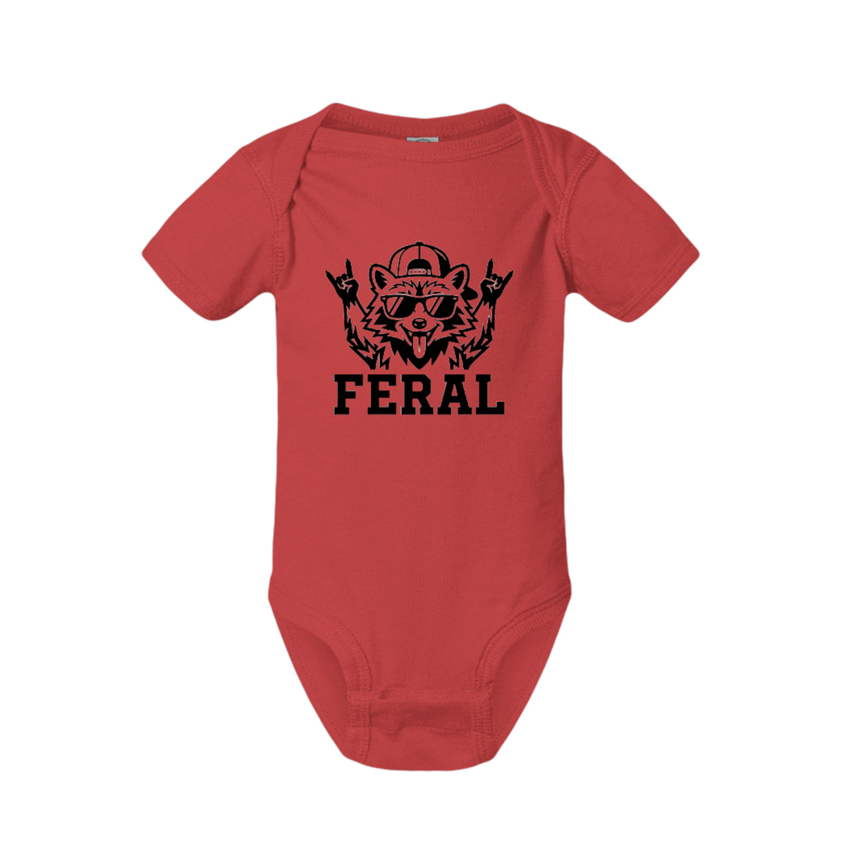 FERAL Raccoon Baby Onesie