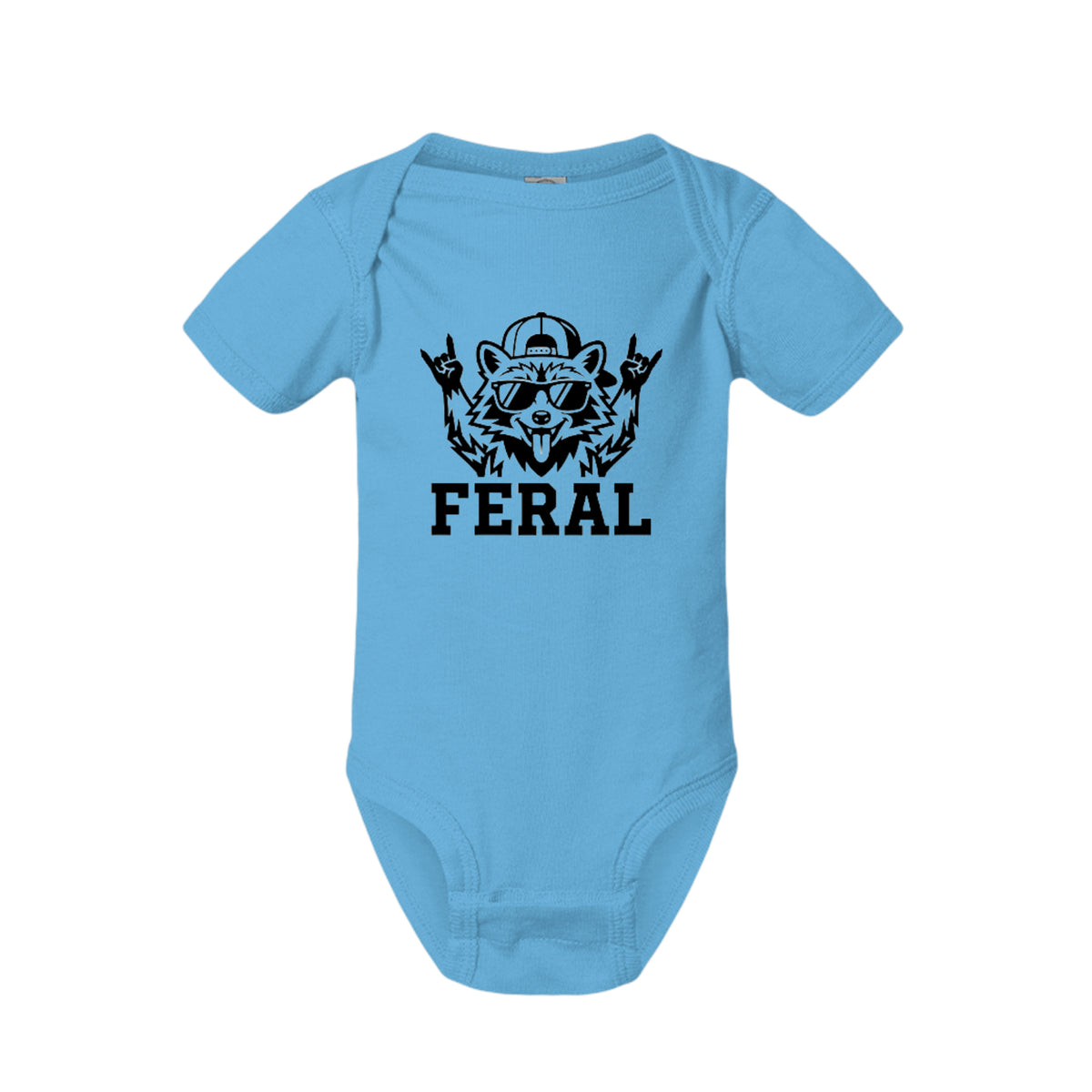 FERAL Raccoon Baby Onesie