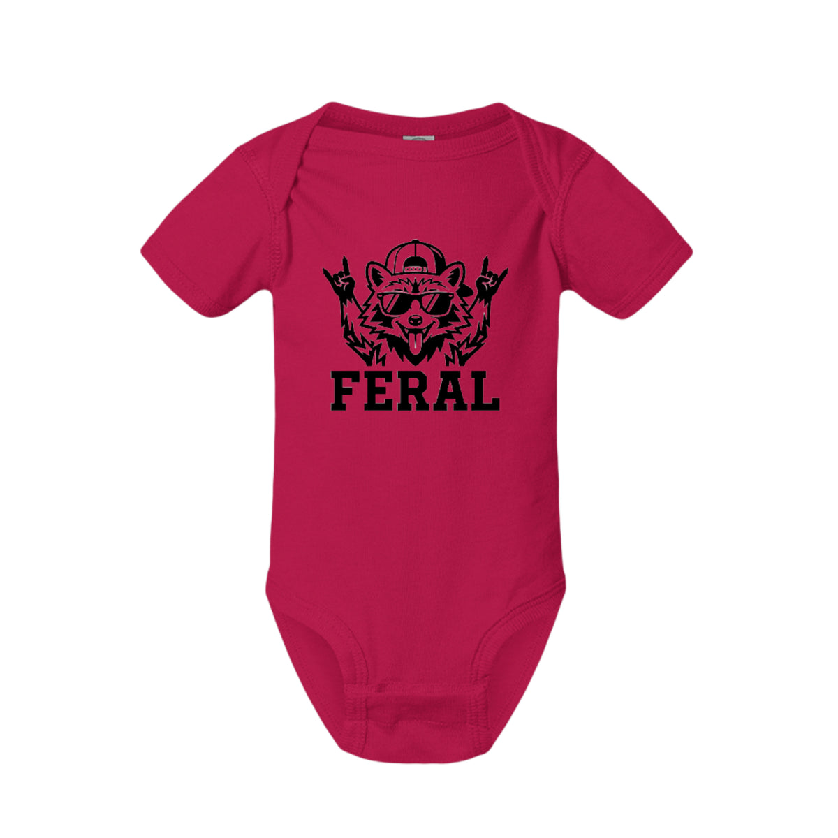 FERAL Raccoon Baby Onesie