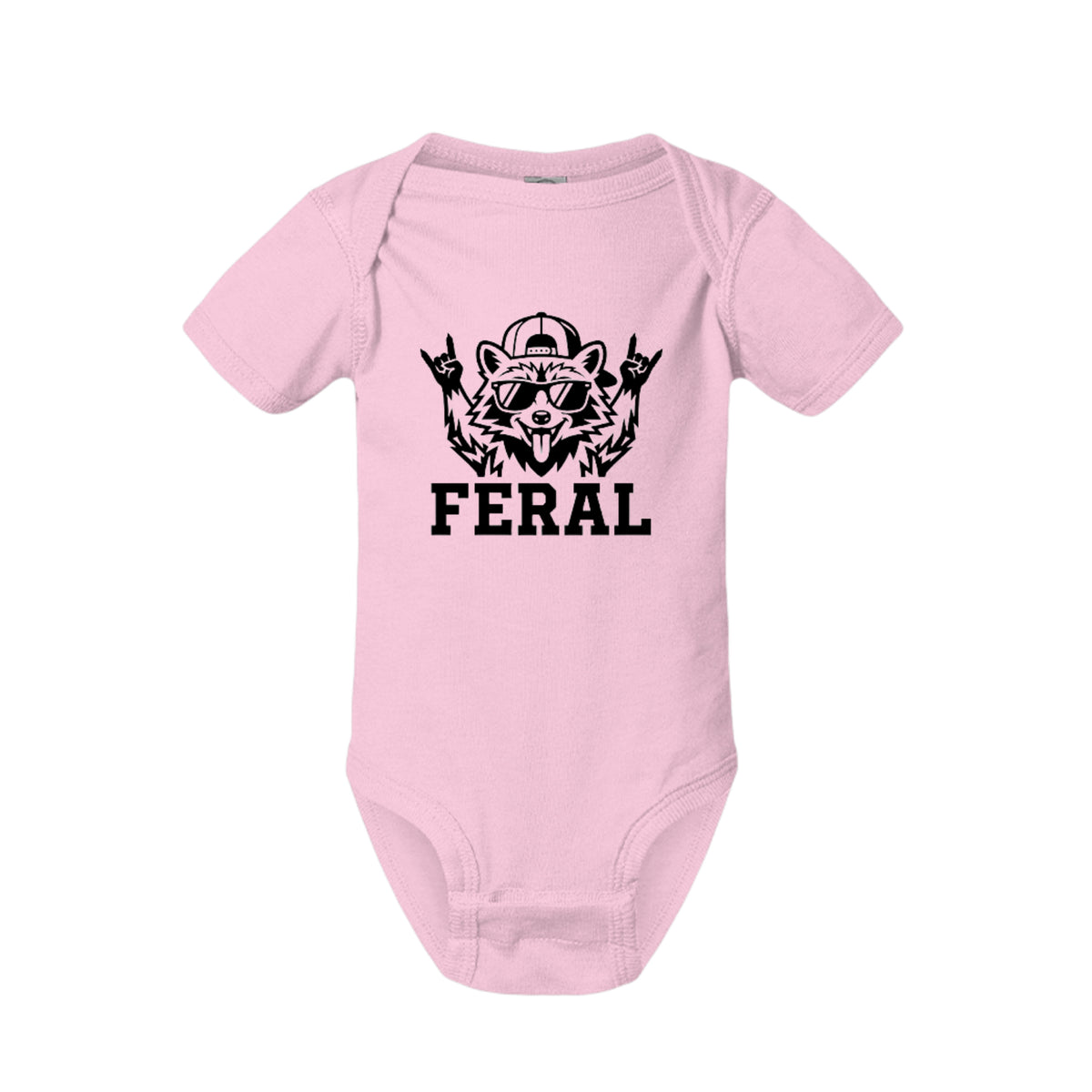 FERAL Raccoon Baby Onesie