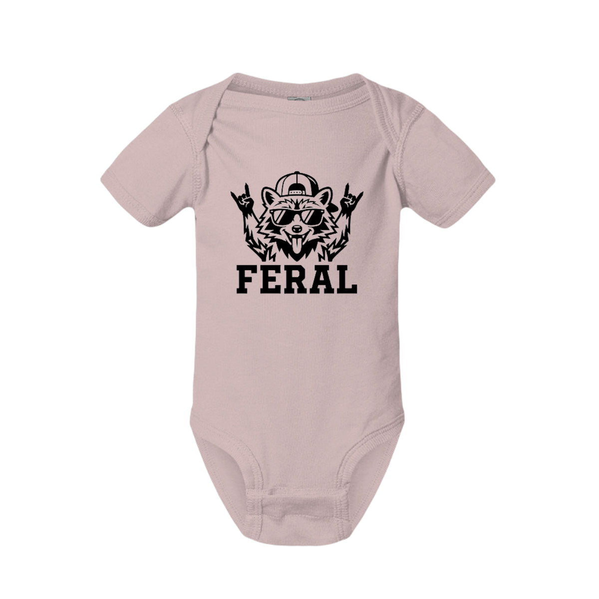 FERAL Raccoon Baby Onesie