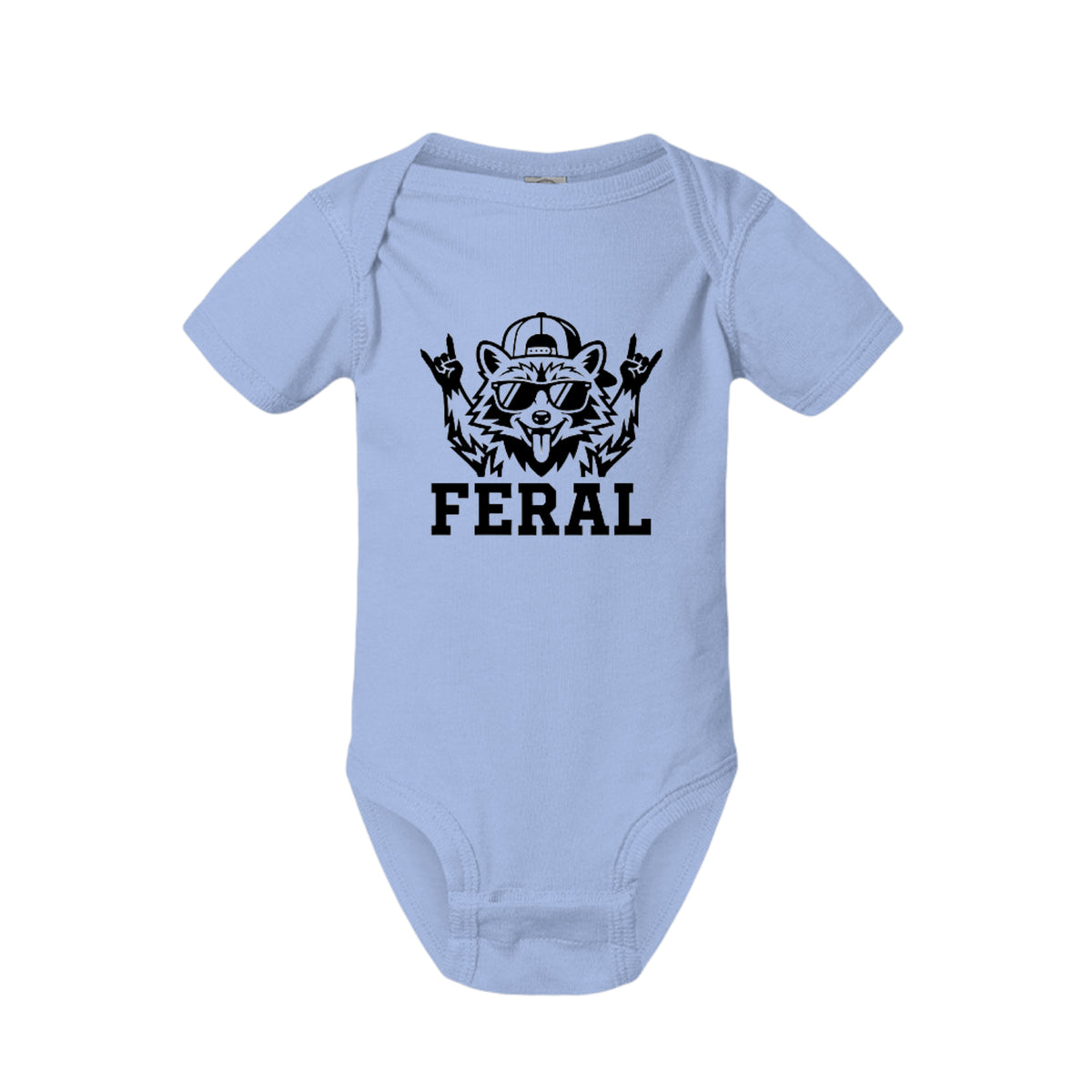 FERAL Raccoon Baby Onesie
