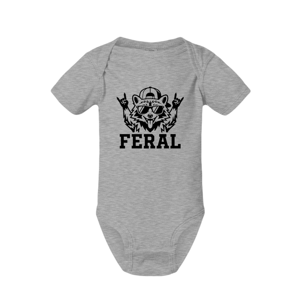 FERAL Raccoon Baby Onesie