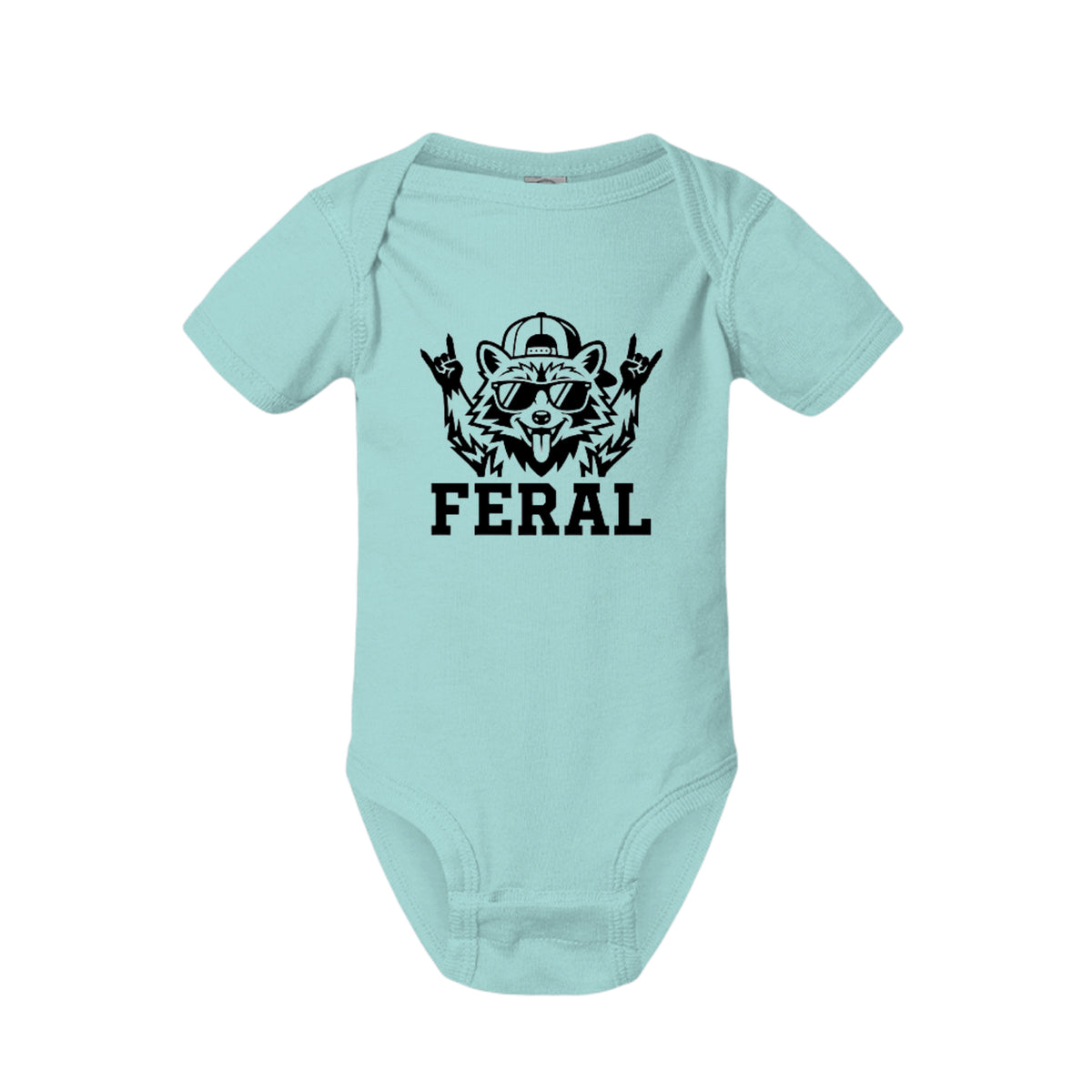 FERAL Raccoon Baby Onesie