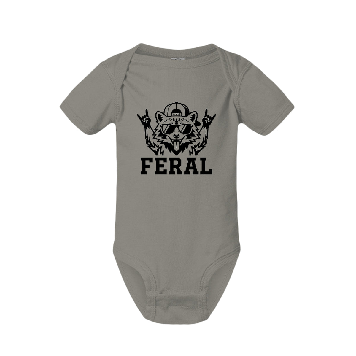 FERAL Raccoon Baby Onesie