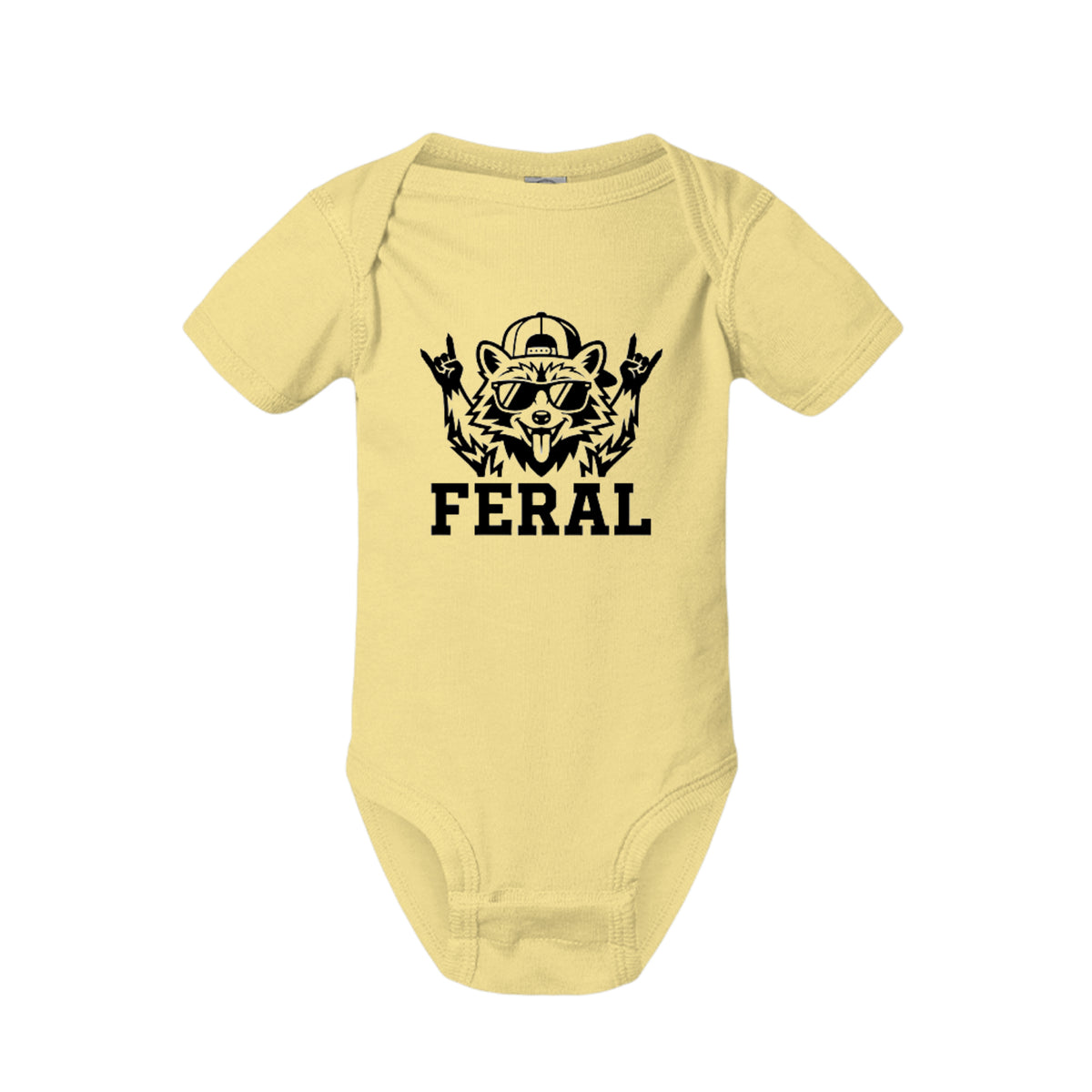 FERAL Raccoon Baby Onesie