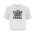 FERAL Raccoon Graphic Crop Tee