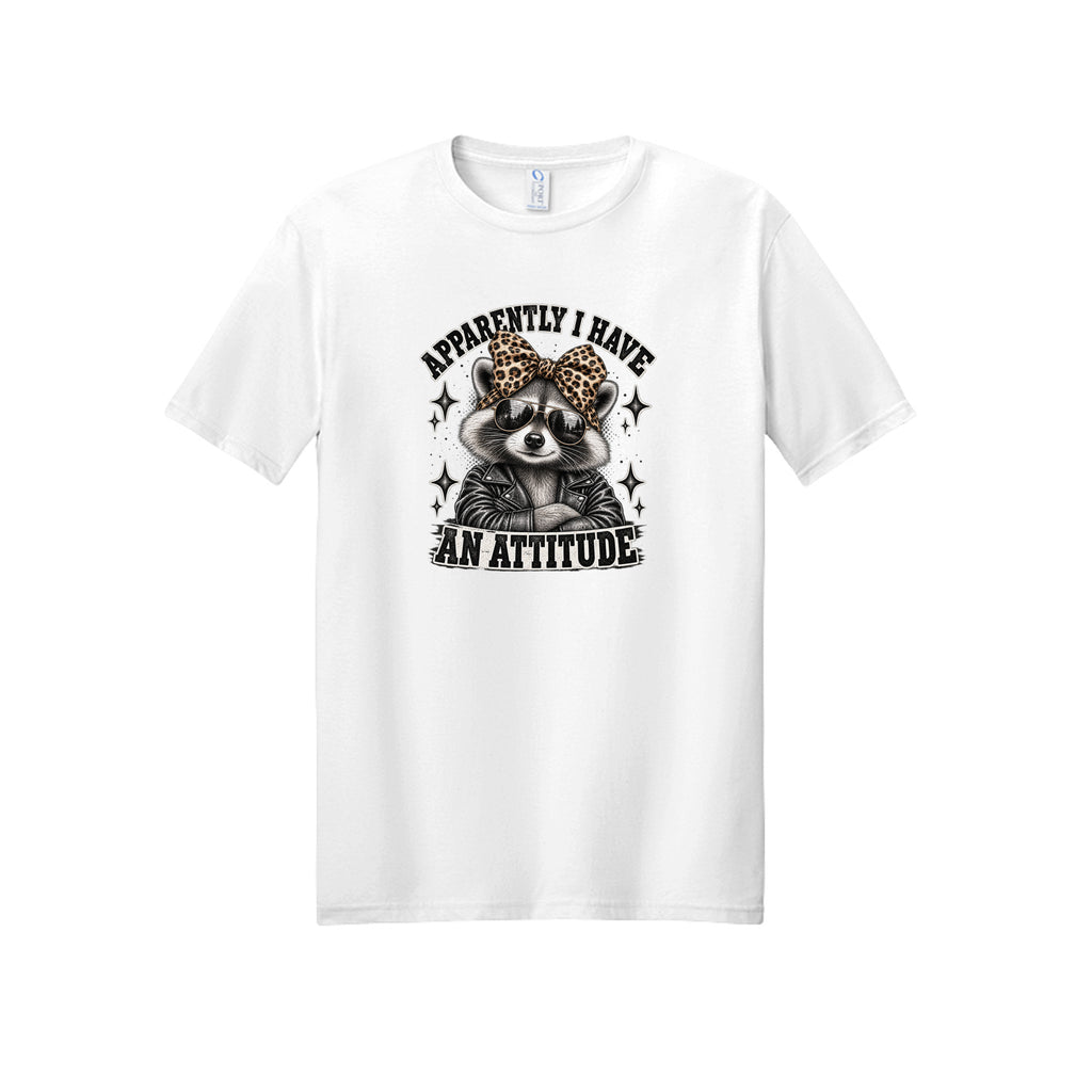 Apparently I Have an Attitude Raccoon Graphic Tee