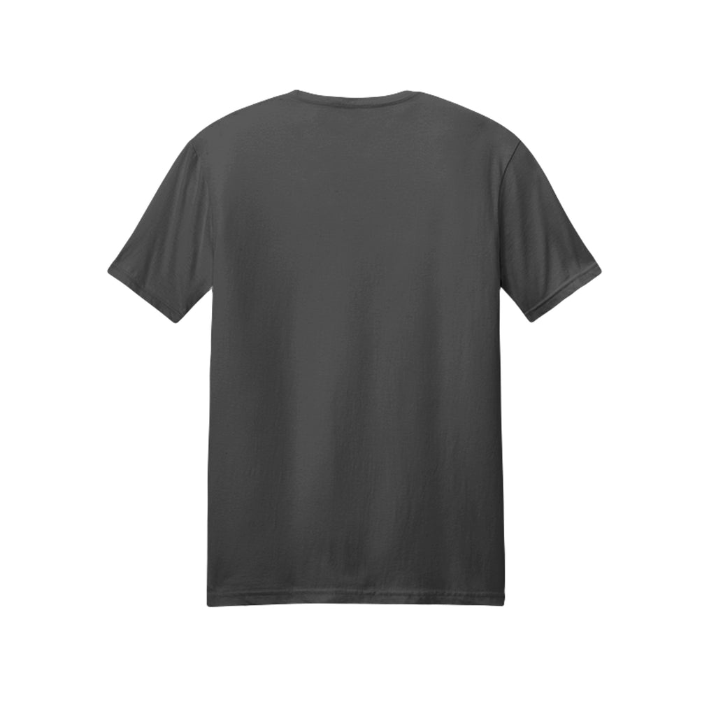 Back view of the gray short-sleeve T-shirt for Game Day Football, with no back print.