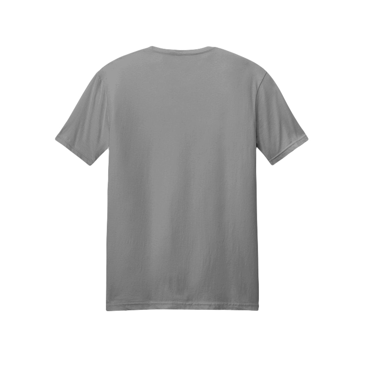 Back view of the gray short-sleeve T-shirt for Game Day Football, with no back print.