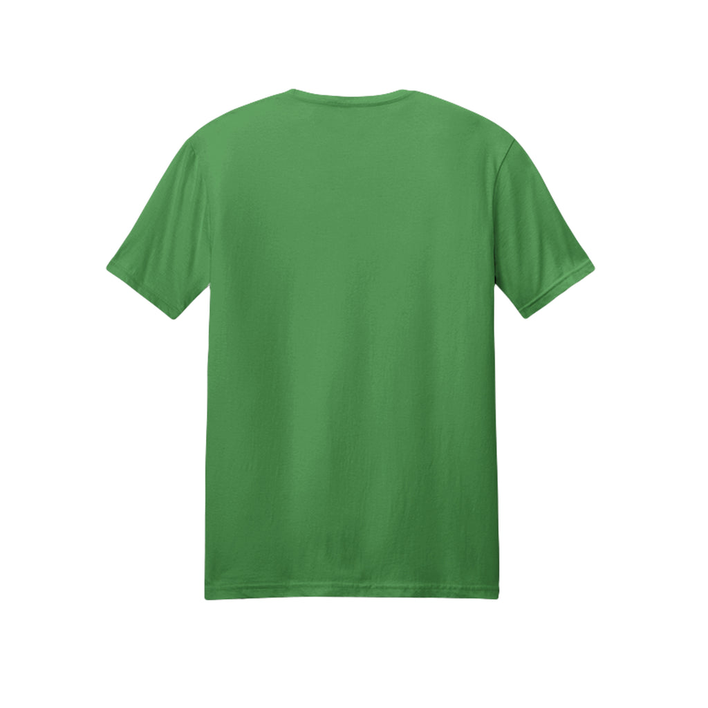 Back view of the green short-sleeve T-shirt for Game Day Football, with no back print.