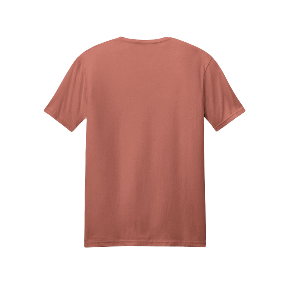 Back view of the dusty rose short-sleeve T-shirt for Game Day Football, with no back print.