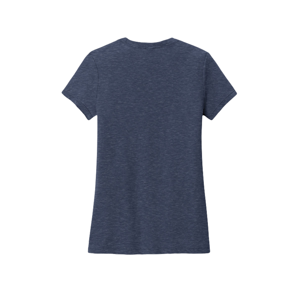 Back view of the gray fitted short-sleeve T-shirt for Game Day Football, with no back print.