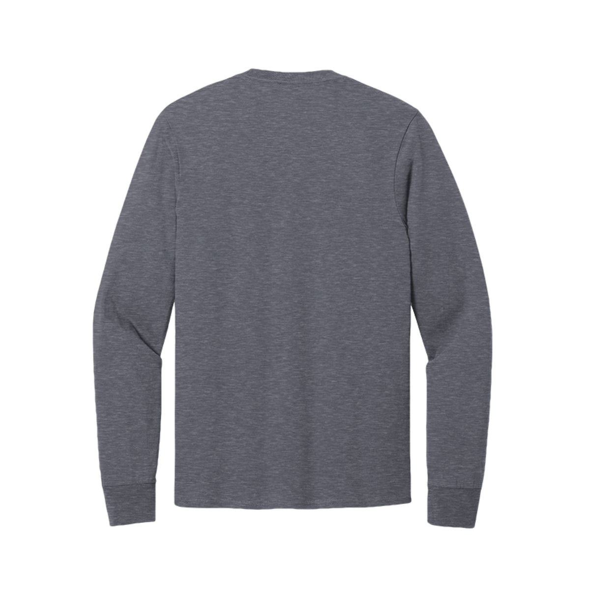 Back view of the gray long-sleeve T-shirt for Touchdown Game Day Fall, with no back print.