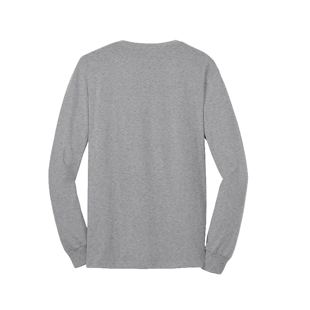 Back view of the long-sleeve T-shirt for Sweet Ghost Halloween, with no back print.